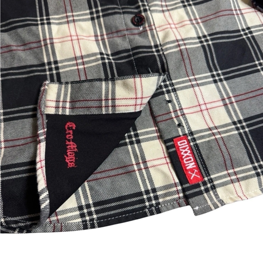 NWOT Dixxon Flannel Long Sleeve Shirt "Cro Mags" Alpha Omega Woman’s Medium - Picture 4 of 7